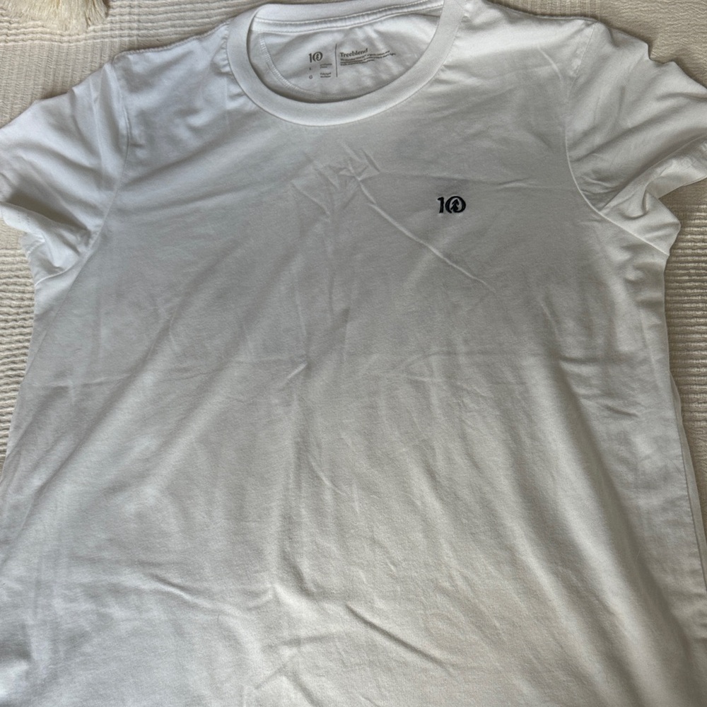tentree White Tee with Subtle Logo